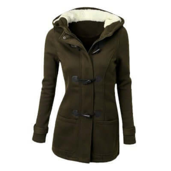 Sylvie - Women's Cozy Hooded Duffle Coat
