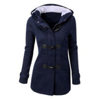 Sylvie - Women's Cozy Hooded Duffle Coat
