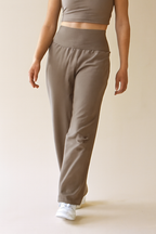 Sylvie - Women's High-Waisted Wide-Leg Sweatpants