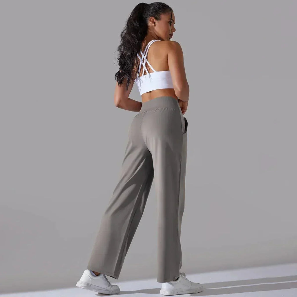 Sylvie - Women's High-Waisted Wide-Leg Sweatpants