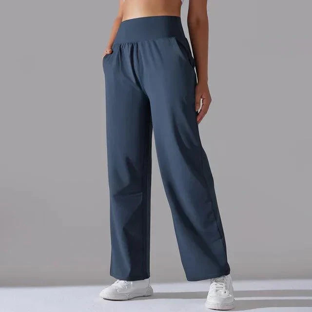Sylvie - Women's High-Waisted Wide-Leg Sweatpants