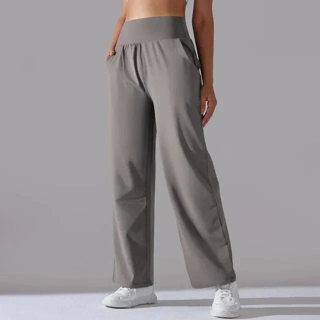 Sylvie - Women's High-Waisted Wide-Leg Sweatpants