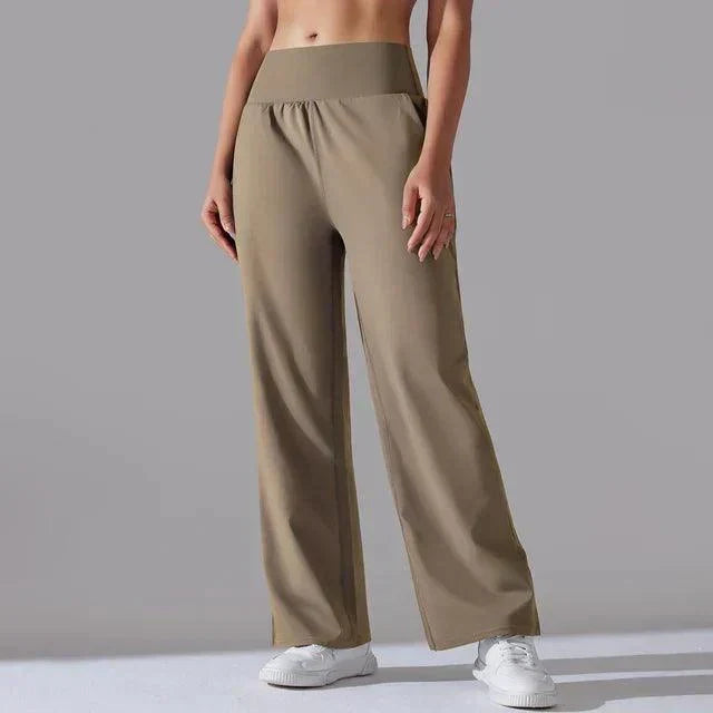 Sylvie - Women's High-Waisted Wide-Leg Sweatpants