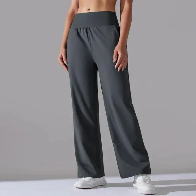 Sylvie - Women's High-Waisted Wide-Leg Sweatpants