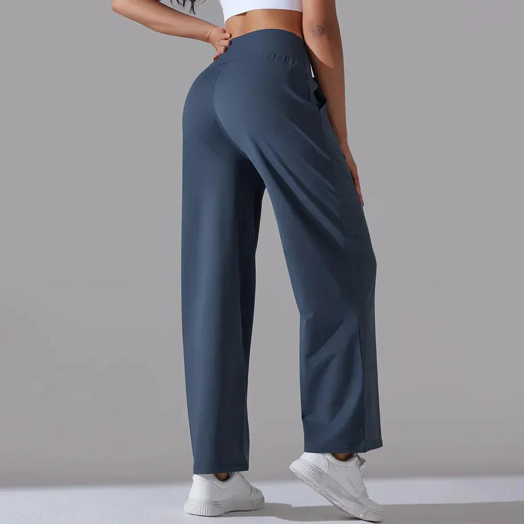 Sylvie - Women's High-Waisted Wide-Leg Sweatpants