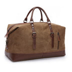 Tadhg - Men's Classic Duffle Bag with Faux Leather Accents