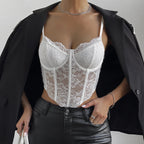 Talia | Women's Lace Corset Top with Strappy Design