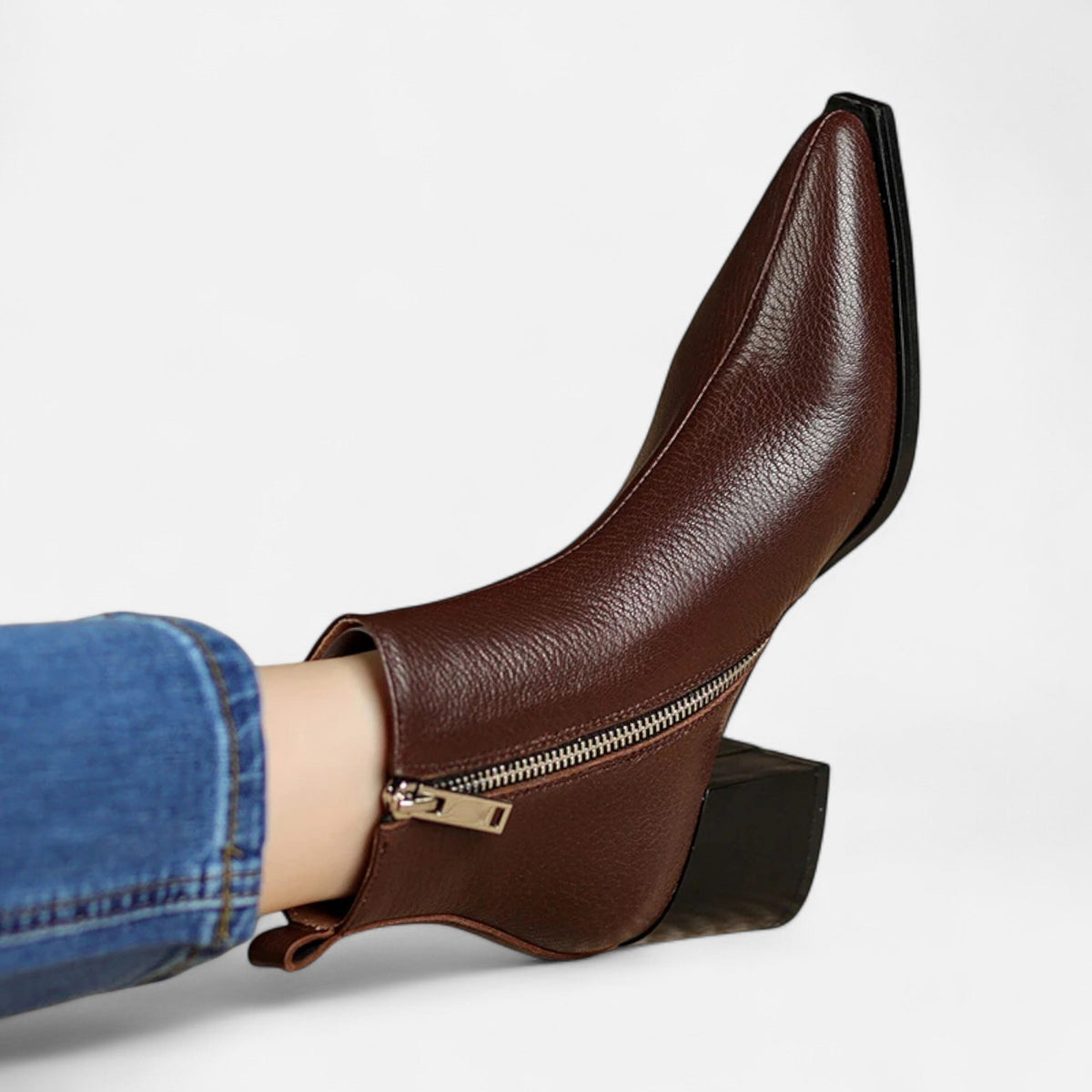 Thalia - Women's Chic Faux Leather Chelsea Ankle Boots