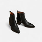 Thalia - Women's Chic Faux Leather Chelsea Ankle Boots