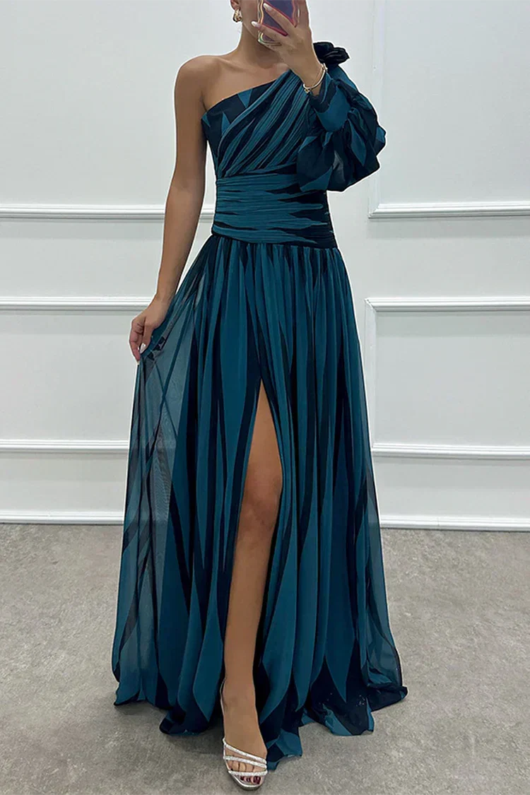 Thalia - Women's Elegant One-Shoulder Wedding Guest Dress