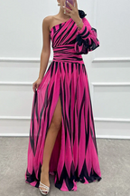 Thalia - Women's Elegant One-Shoulder Wedding Guest Dress