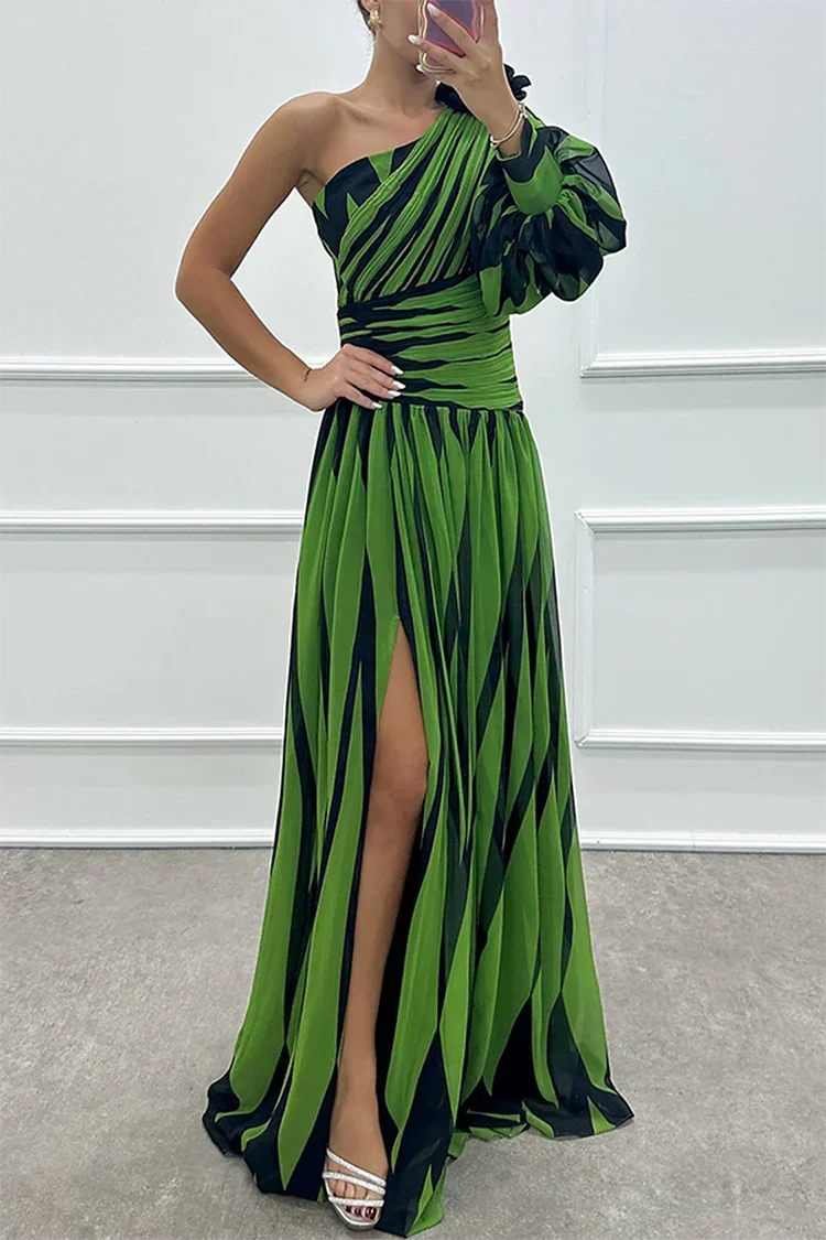 Thalia - Women's Elegant One-Shoulder Wedding Guest Dress