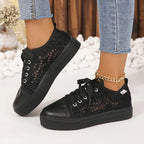 Thalia | Women's Lace Detail Platform Sneakers