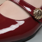 Thea | Women's Classic Patent Mary Janes with Clasp Detail