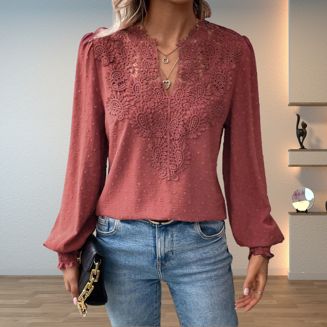 Thea | Women's Lace Detail Blouse