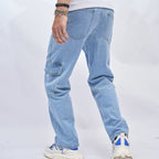 Theo - Men's Relaxed Fit Cargo Jeans
