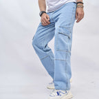 Theo - Men's Relaxed Fit Cargo Jeans