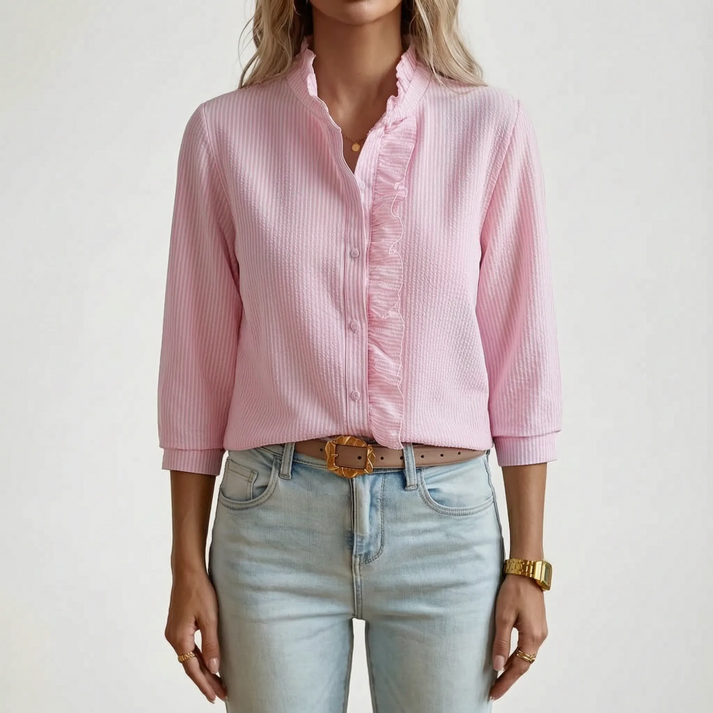 Valoria - Long Sleeve Button-Up Shirt