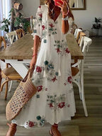 Mette | Women's Printed Summer Maxi Dress