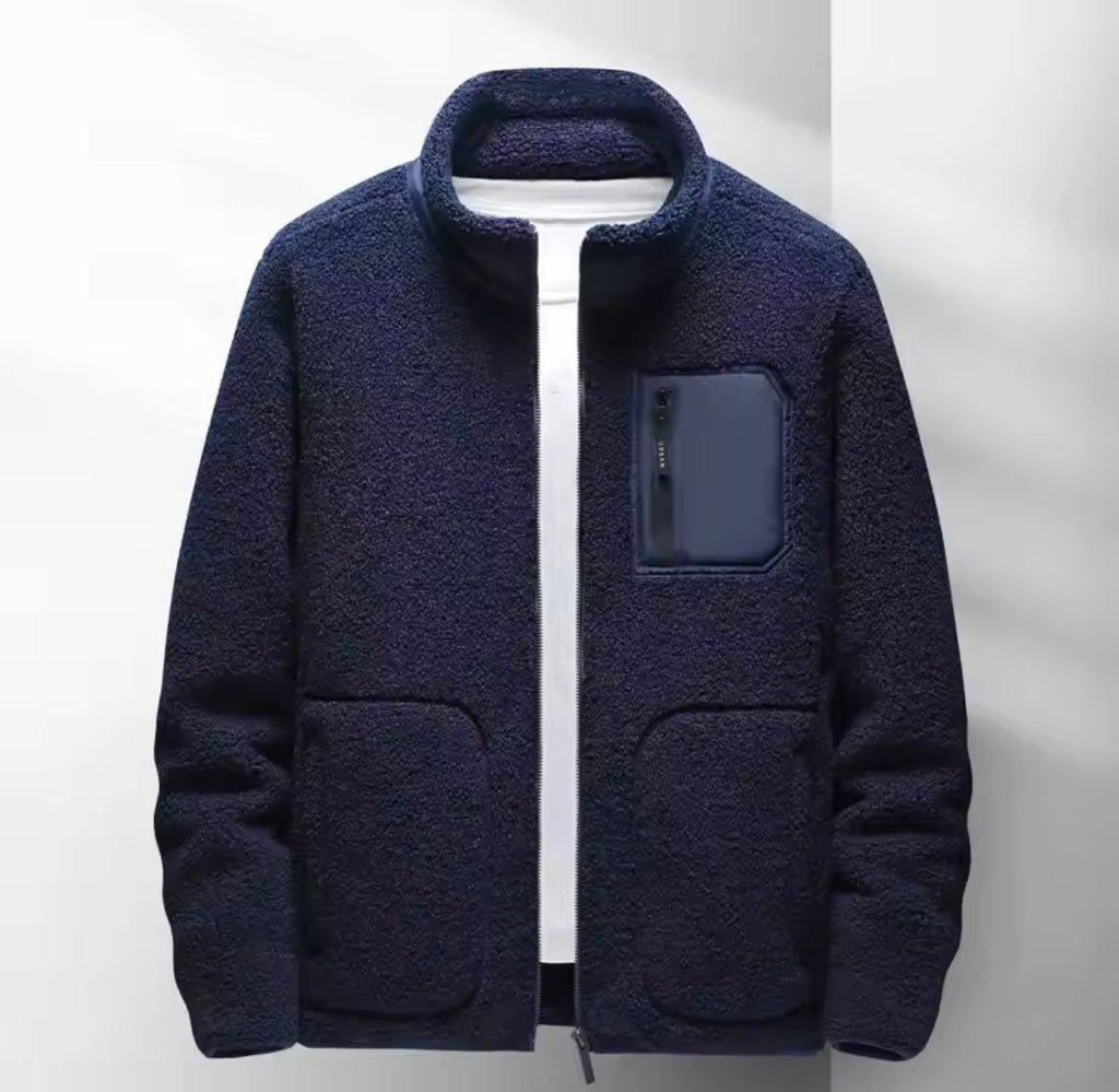 Vaughn - Men's Cozy Fleece Jacket with Zip Pockets