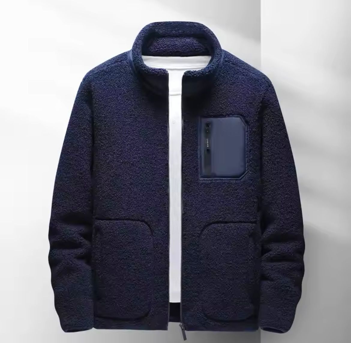 Vaughn - Men's Cozy Fleece Jacket with Zip Pockets