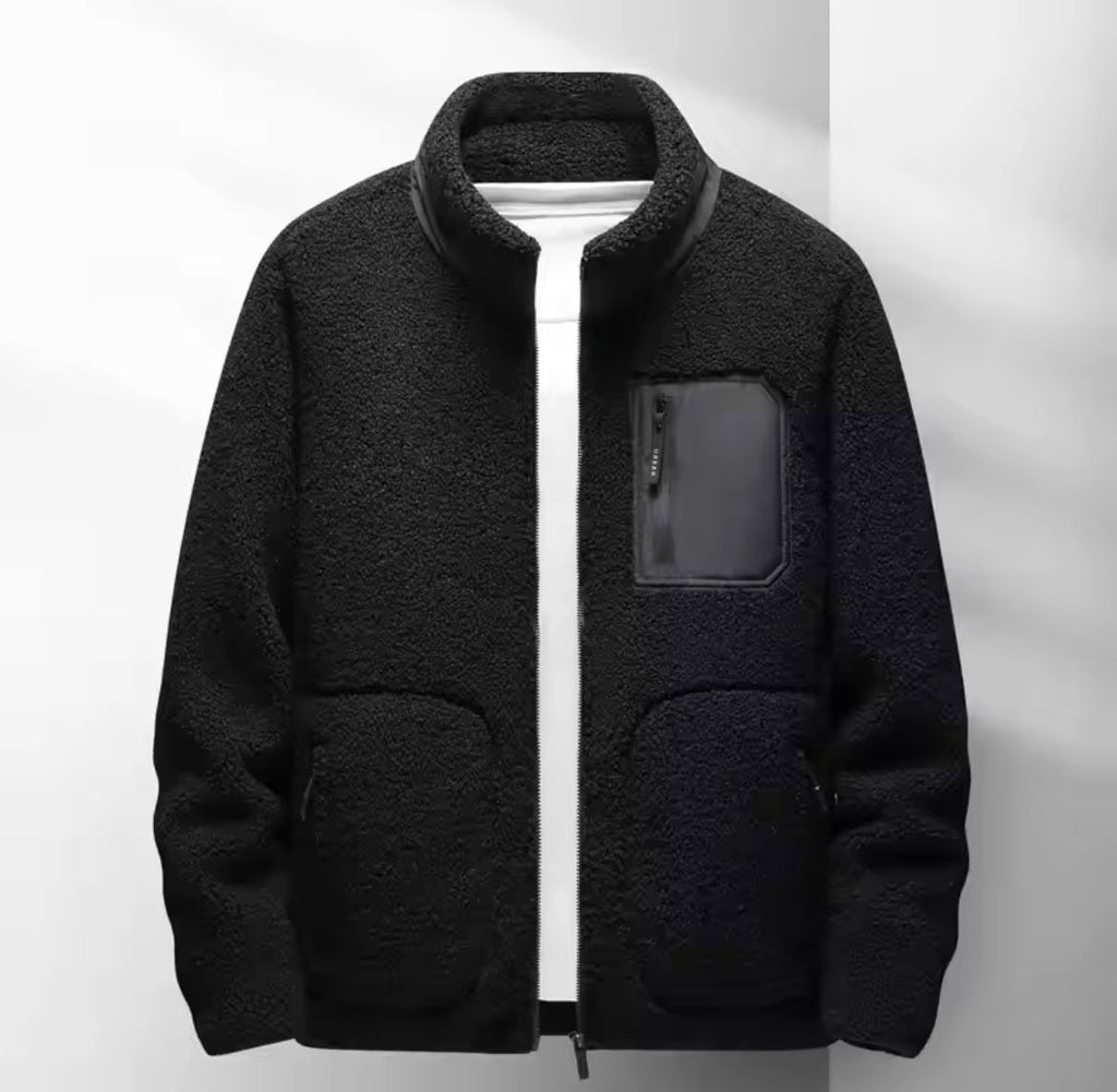 Vaughn - Men's Cozy Fleece Jacket with Zip Pockets