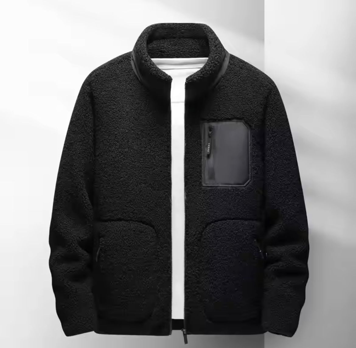 Vaughn - Men's Cozy Fleece Jacket with Zip Pockets