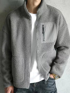Vaughn - Men's Cozy Fleece Jacket with Zip Pockets
