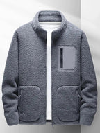 Vaughn - Men's Cozy Fleece Jacket with Zip Pockets