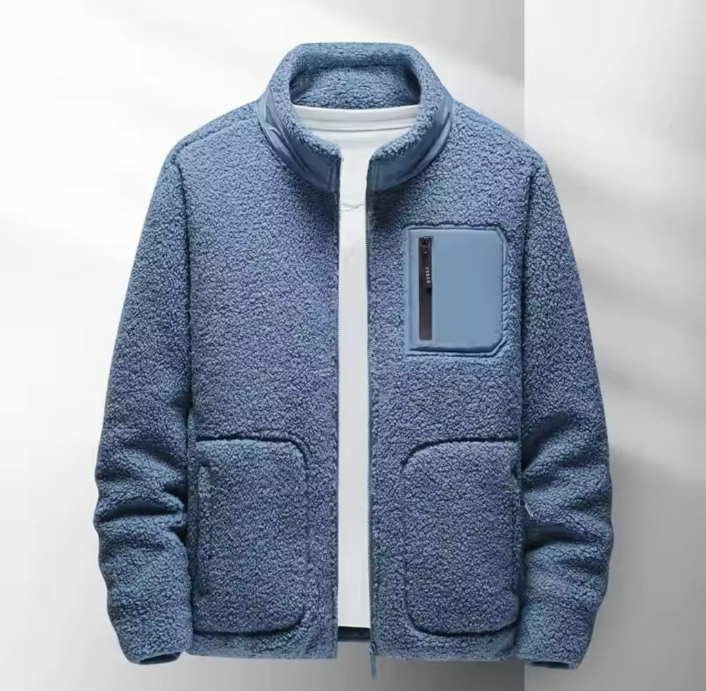 Vaughn - Men's Cozy Fleece Jacket with Zip Pockets