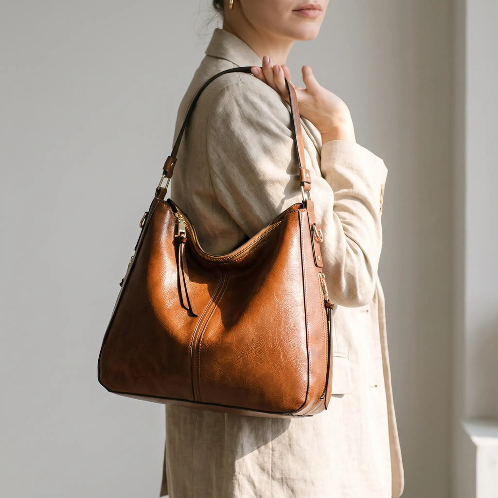 Vellora - Spacious Hobo Shoulder Bag