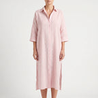 Vestiara - Oversized Striped Maxi Dress