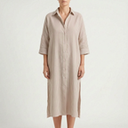 Vestiara - Oversized Striped Maxi Dress