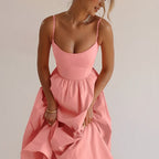 Daphne | Women's Chic Pleated Midi Dress