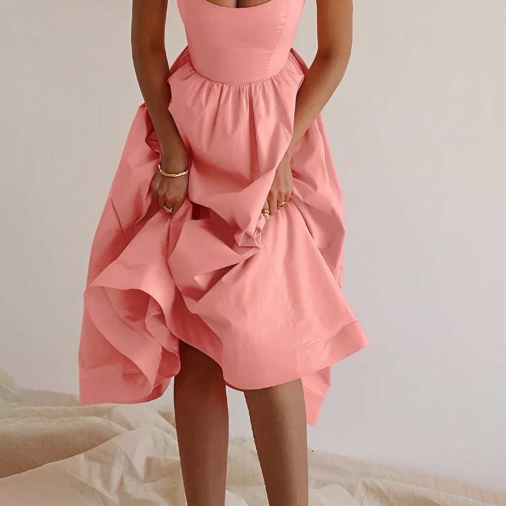 Daphne | Women's Chic Pleated Midi Dress