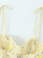 Wren | Women's Floral Corset Top with Peplum Hem
