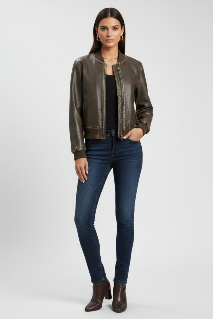 Wynne - Women's Sleek Bomber Jacket