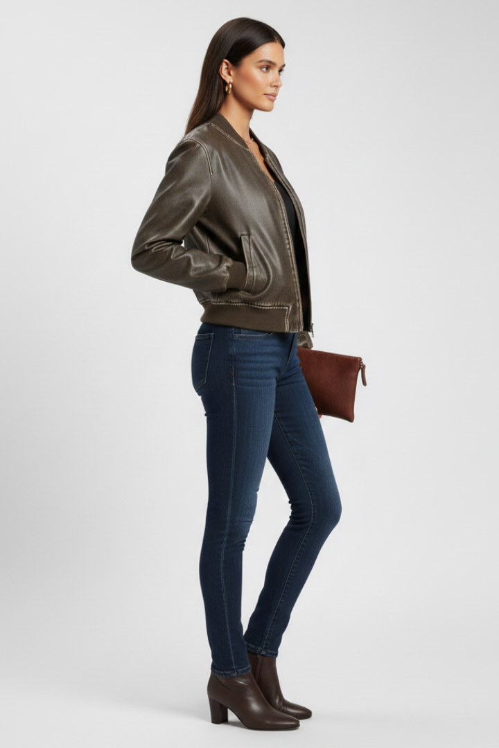 Wynne - Women's Sleek Bomber Jacket