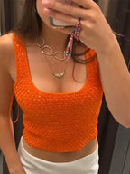 Zadie | Women's Sparkly Short-Sleeve Going Out Top