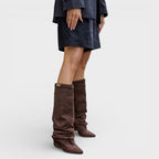 Zahra - Women's Stylish Knee-High Slouch Boots