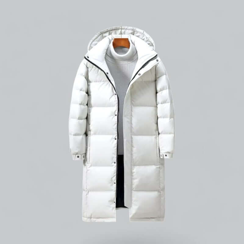 Zane - Men's Longline Hooded Winter Coat