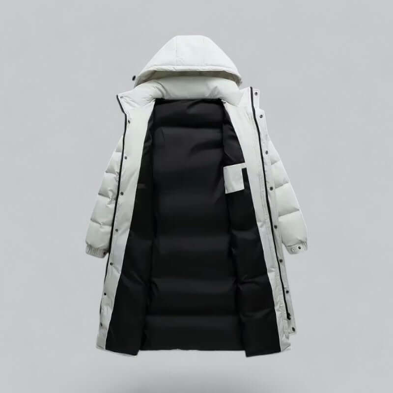 Zane - Men's Longline Hooded Winter Coat
