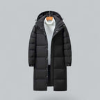 Zane - Men's Longline Hooded Winter Coat