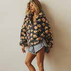Zephyr | Women's Cozy Floral Quarter Zip Fleece