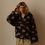 Zephyr | Women's Cozy Floral Quarter Zip Fleece