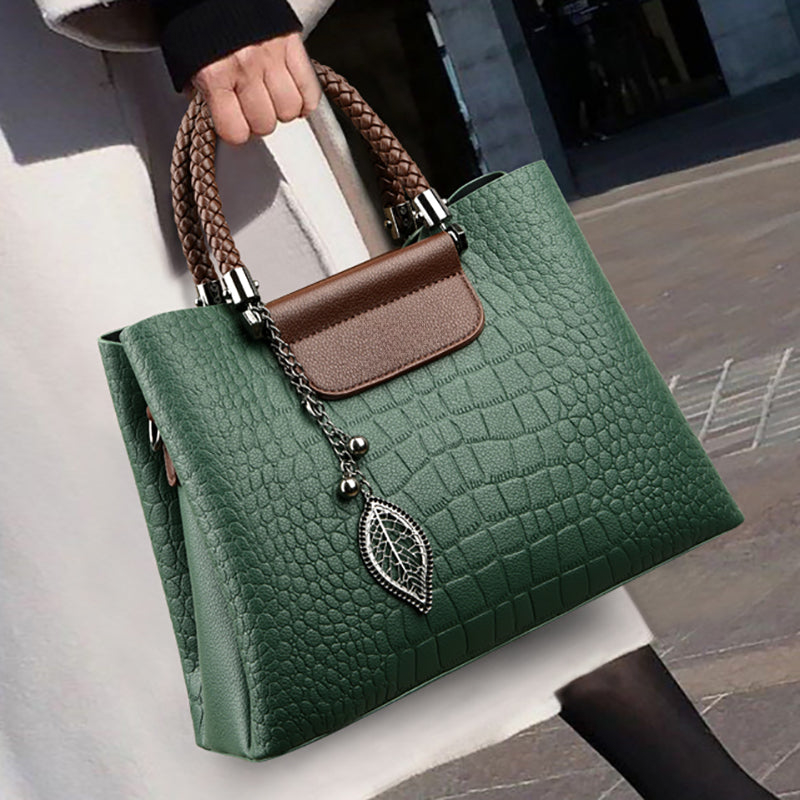 Zephyr - Women's Handbag with Braided Handles