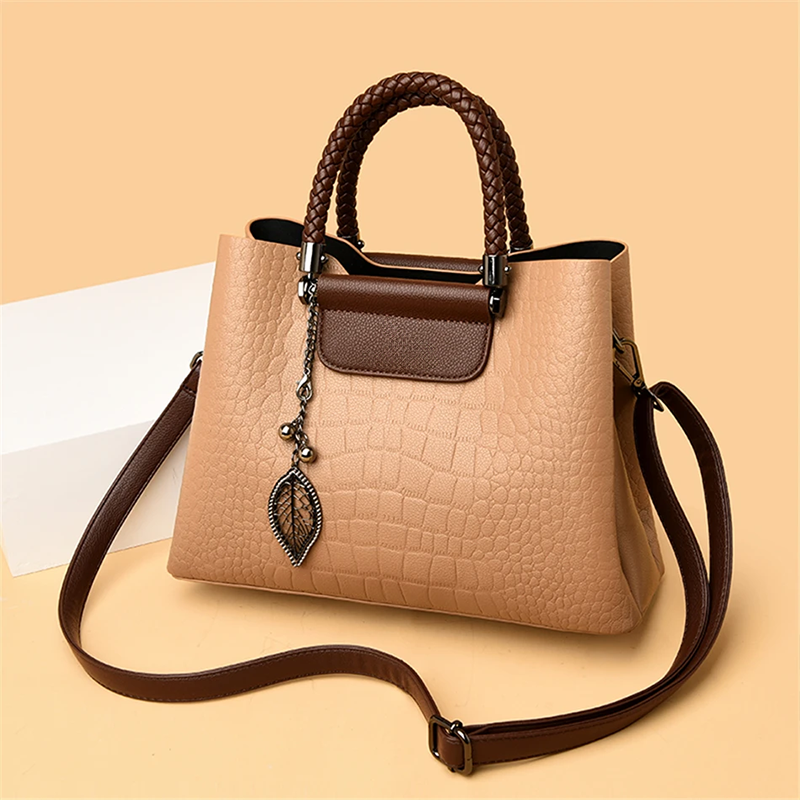 Zephyr - Women's Handbag with Braided Handles