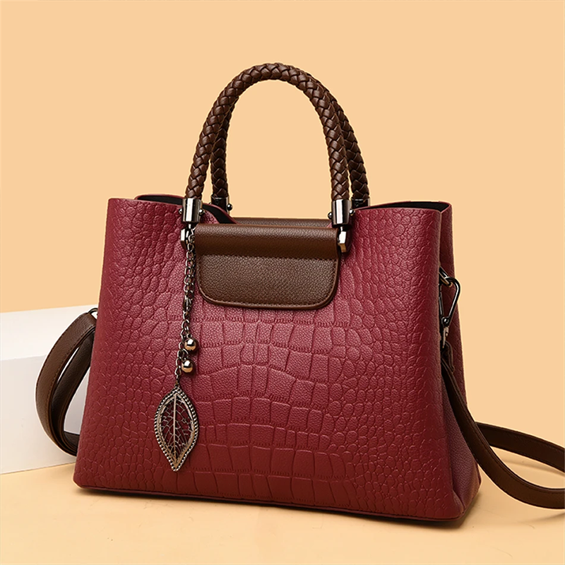 Zephyr - Women's Handbag with Braided Handles