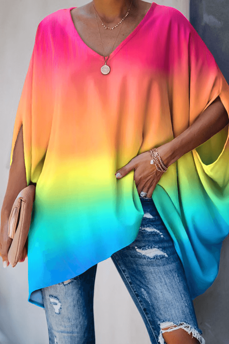 Zuri - Women's Flowing V-Neck Tunic Shirts
